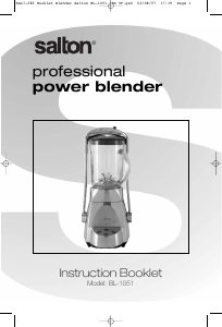 Manual Salton BL1051 Blender