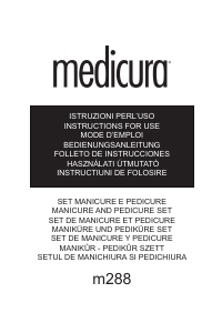 Manual Medicura M288 Set manichiura pedichiura