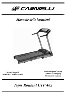 Mode d’emploi Carnielli CTP 402 Tapis de course