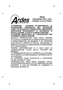 Manuale Ardes ARTK22 Piano cottura