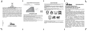 Manuale Ardes AR412 Coprimaterasso elettrico