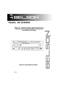 Manual de uso Belson BS-11210RDS Radio para coche