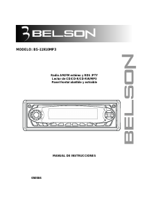 Manual de uso Belson BS-11910MP3 Radio para coche