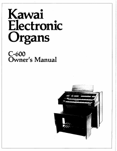 Manual Kawai C-600 Organ