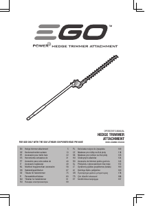 Manual de uso EGO MHCC1002E Tijeras cortasetos