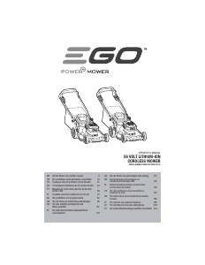 Bedienungsanleitung EGO LM2014E-SP Rasenmäher