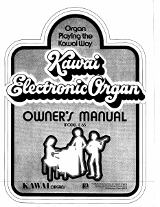 Manual Kawai E-65 Organ