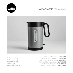 Manual Wilfa CWK-2000BL Classic Kettle