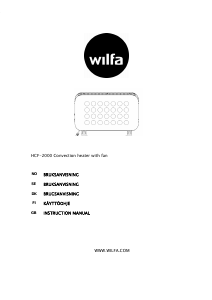 Käyttöohje Wilfa HCF-2000W Lämmitin