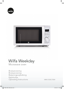 Bruksanvisning Wilfa WMO-D20L700W Mikrovågsugn