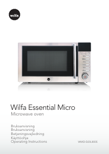 Manual Wilfa WMO-D20L800S Microwave