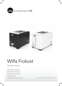 Handleiding Wilfa TO-1W Frokost Broodrooster