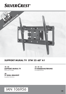 Bedienungsanleitung SilverCrest STW 32-60 A1 Wandhalterung