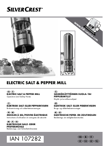 Manual SilverCrest IAN 107282 Pepper and Salt Mill