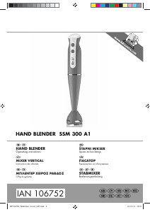 Manual SilverCrest IAN 106752 Hand Blender