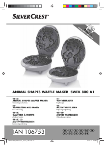 Manual SilverCrest IAN 106753 Waffle Maker