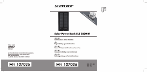 Bedienungsanleitung SilverCrest SLS 2200 B1 Ladegerät