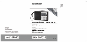 Mode d’emploi SilverCrest IAN 107035 Radio
