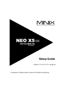 Bruksanvisning Minix NEO X5 Mediaspelare