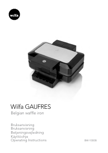 Manual Wilfa BW-1000B Waffle Maker