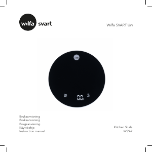 Manual Wilfa WSS-2 Kitchen Scale