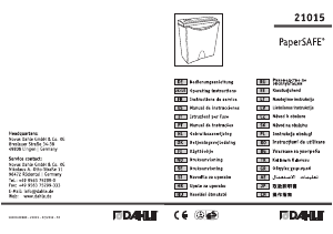 Használati útmutató Dahle 21015 PaperSAFE Iratmegsemmisítő