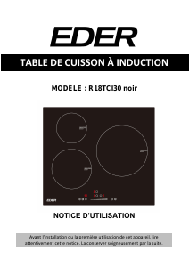 Mode d’emploi Eder R18TCI30 Table de cuisson