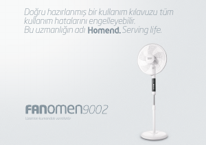 Kullanım kılavuzu Homend Fanomen 9002 Fan