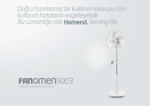 Kullanım kılavuzu Homend Fanomen 9003 Fan