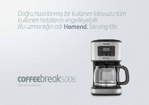 Kullanım kılavuzu Homend Coffeebreak 5006 Kahve makinesi