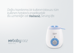 Kullanım kılavuzu Homend Mybaby 1002 Biberon isıtıcısı