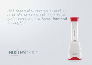 Kullanım kılavuzu Homend Mixfresh 7001 Blender