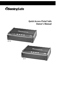 Manual de uso SentrySafe QAP1BE Caja fuerte