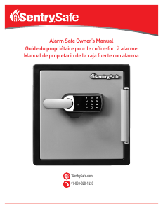 Manual de uso SentrySafe SFW123UVC Caja fuerte