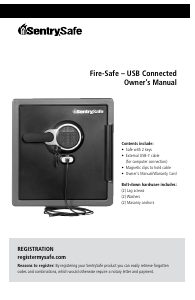 Manual de uso SentrySafe SFW123GDF Caja fuerte