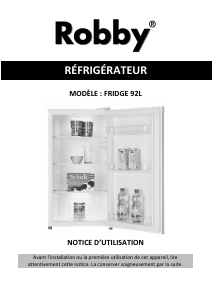 Mode d’emploi Robby FRIDGE 92L Réfrigérateur