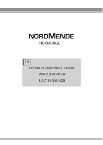 Handleiding Nordmende HGX603IX Kookplaat