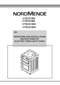 Manual Nordmende CTEC61WH Range