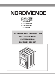 Manual Nordmende CTG51LPGWH Range