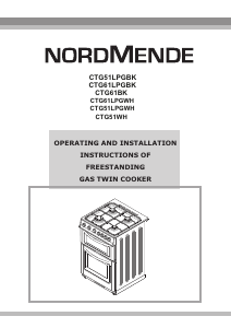 Manual Nordmende CTG61BK Range