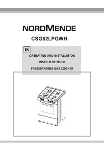 Manual Nordmende CSG63LPGWH Range