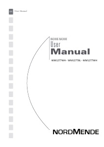 Handleiding Nordmende WM1277BL Wasmachine