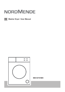 Manual Nordmende WD14751WH Washer-Dryer
