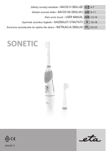 Instrukcja Eta Sonetic 0710 90010 Szczoteczka elektryczna