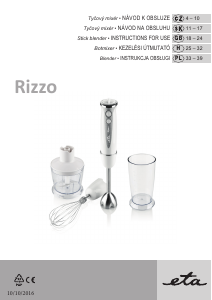 Manual Eta Rizzo 3057 90000 Hand Blender