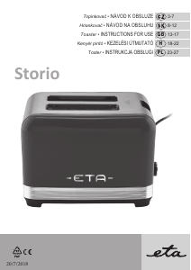 Manual Eta Storio 9166 90020 Toaster