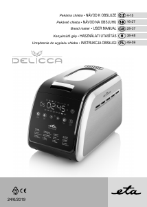 Manual Eta Delicca II 7149 90030 Bread Maker