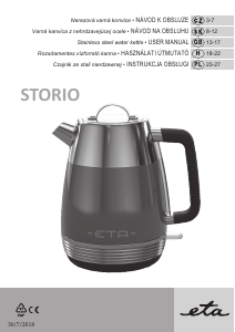 Instrukcja Eta Storio 9186 90030 Czajnik