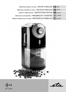 Manual Eta Perfetto 0068 90000 Coffee Grinder