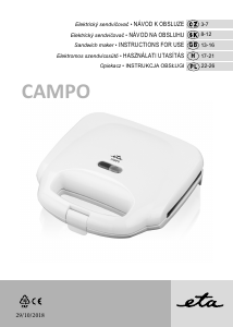 Handleiding Eta Campo 4151 90010 Contactgrill